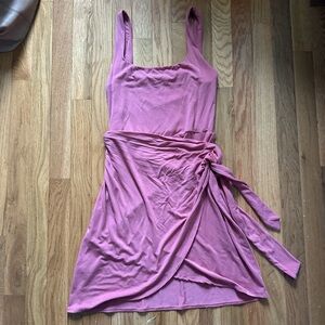 Aritzia wrap dress - clay